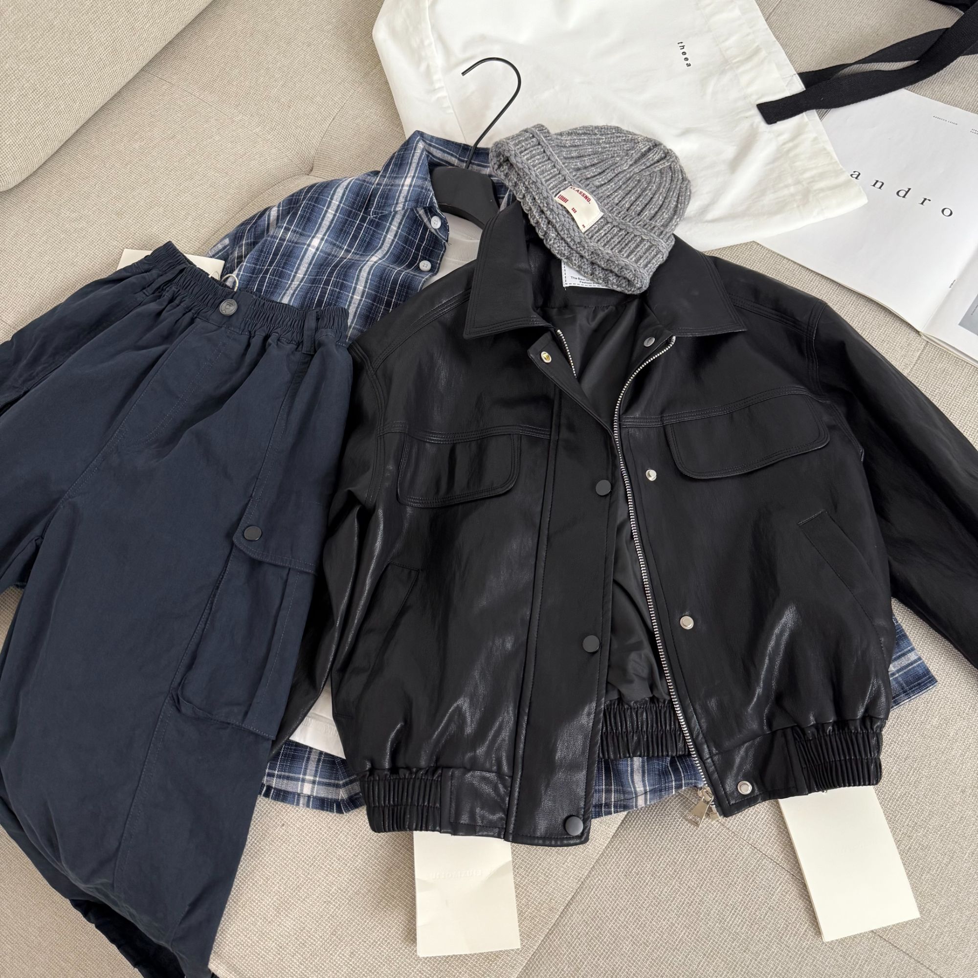 杭州六小六正版BY LIUXIAOLIU秋季儿童皮衣外套17483