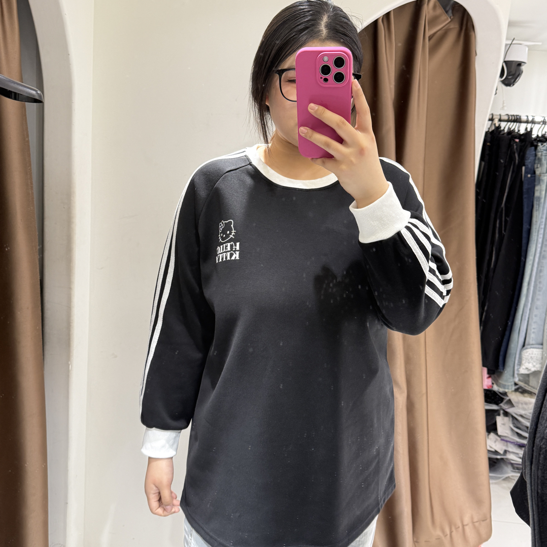 敏敏家园大码女装MY25225凯蒂猫长袖