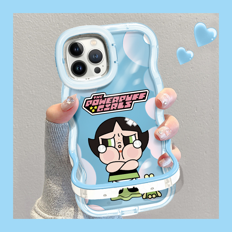 小女警适用于苹果/华为/OPPO/VIVO/小米手机壳双支架防摔个性女款