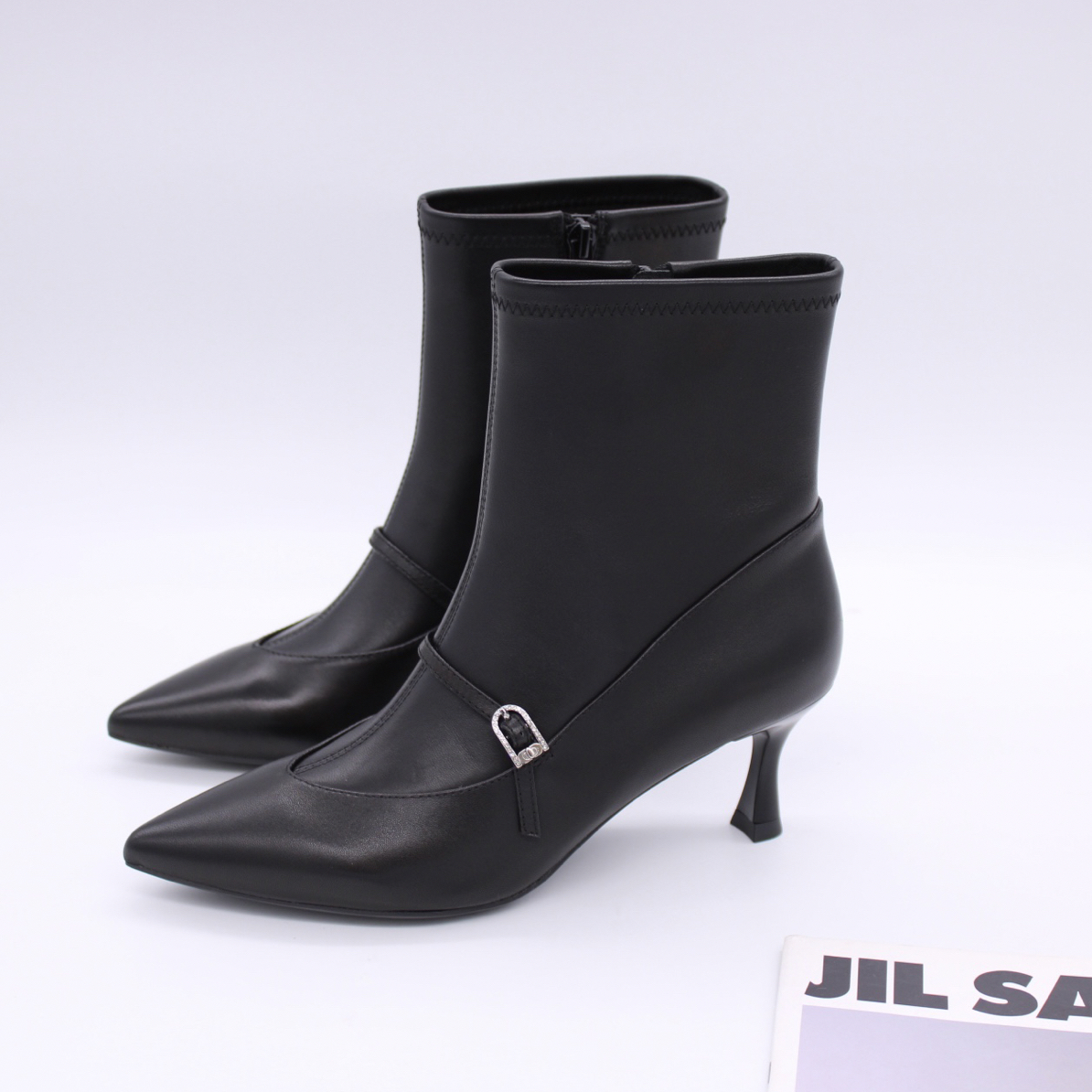 时装靴秋冬百搭女鞋筒靴短靴气质细跟瘦瘦靴