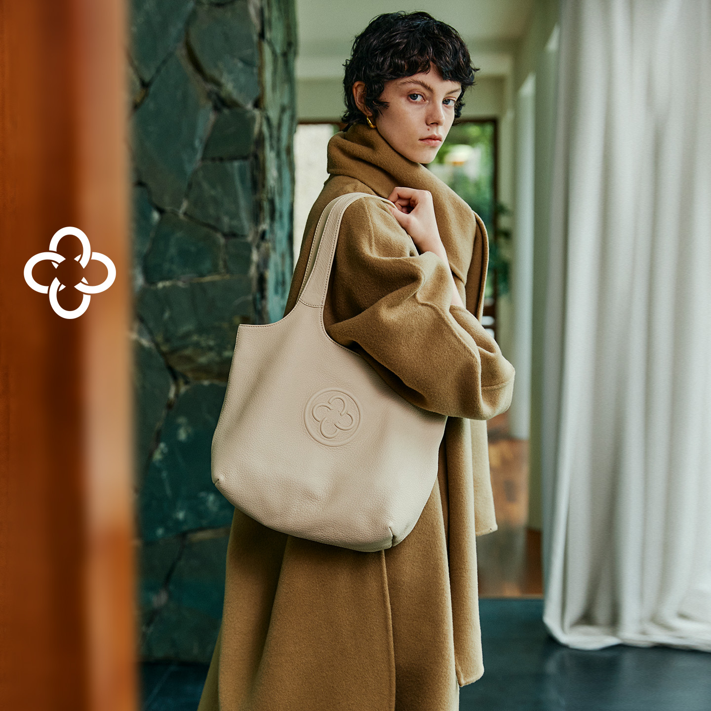 CASSILE/卡思乐【鹿皮】马甲托特包女高级柔软单肩包包包女款通勤