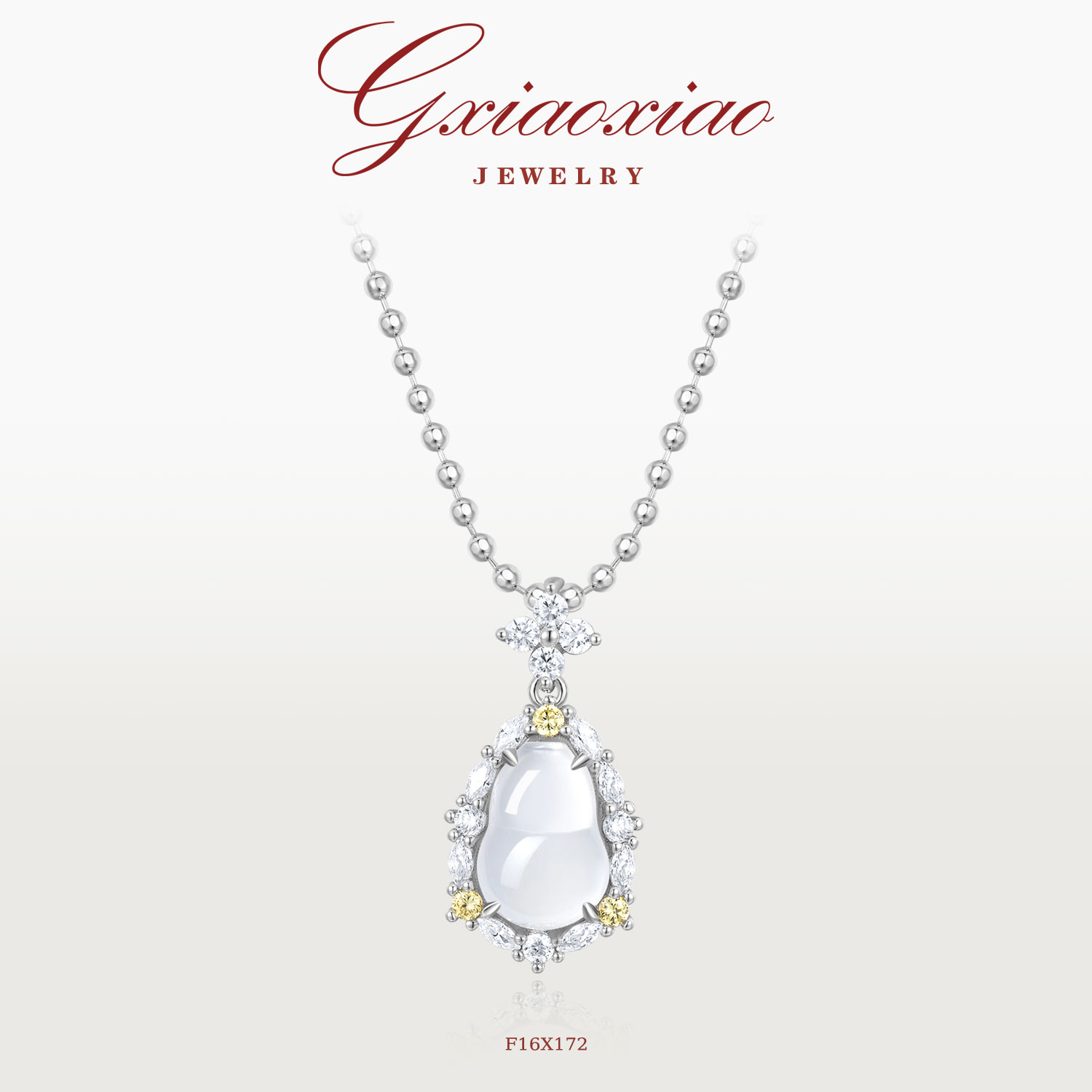 G XIAOXIAO 镀K金 【冰沁葫芦】轻奢时尚气质高级百搭项链 F16X172