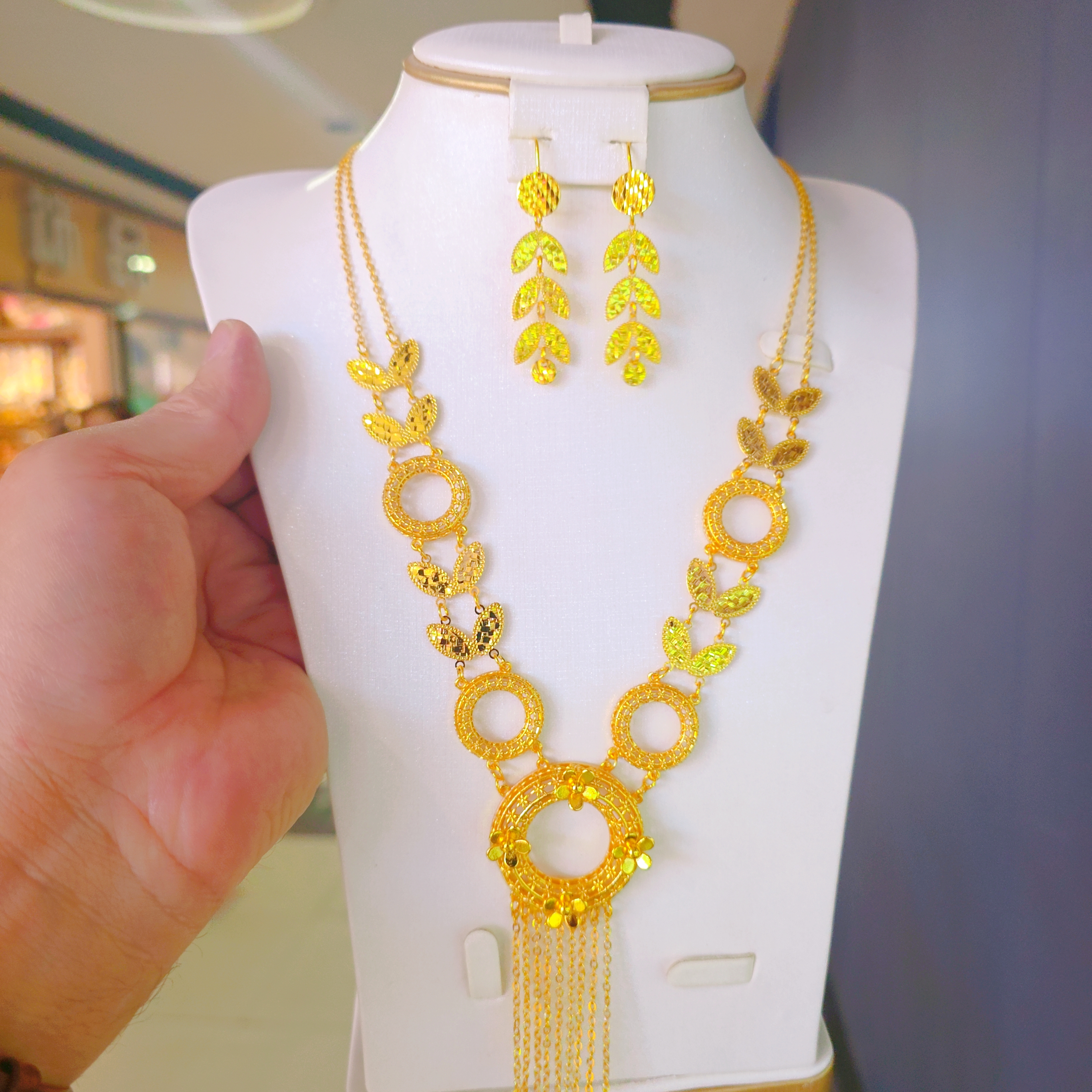 铁合金项链 女21cm(含)-50cm(含)民族风项链轻奢首饰可调节古风