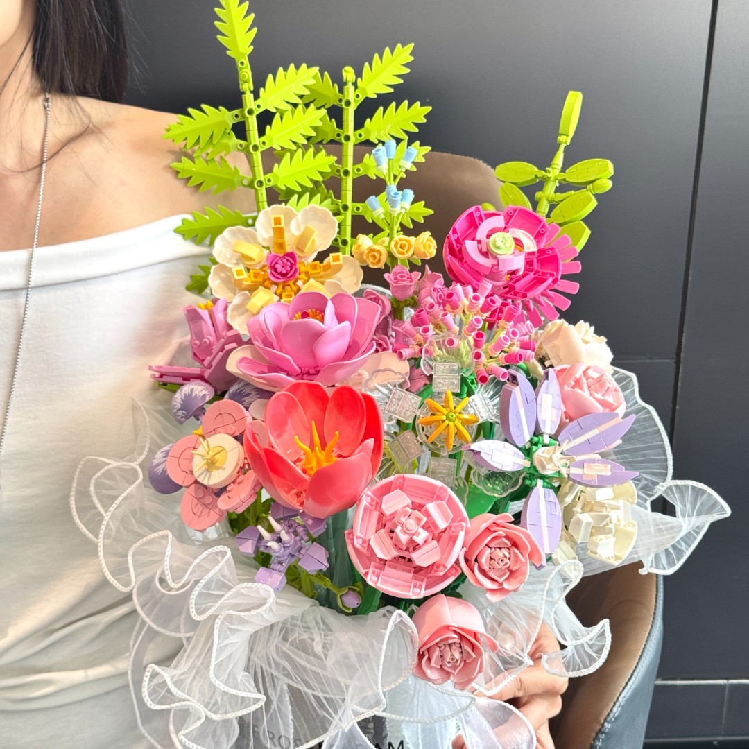 圣诞套装【浪漫时光】抱抱桶手工拼装插花送女友圣诞节礼物