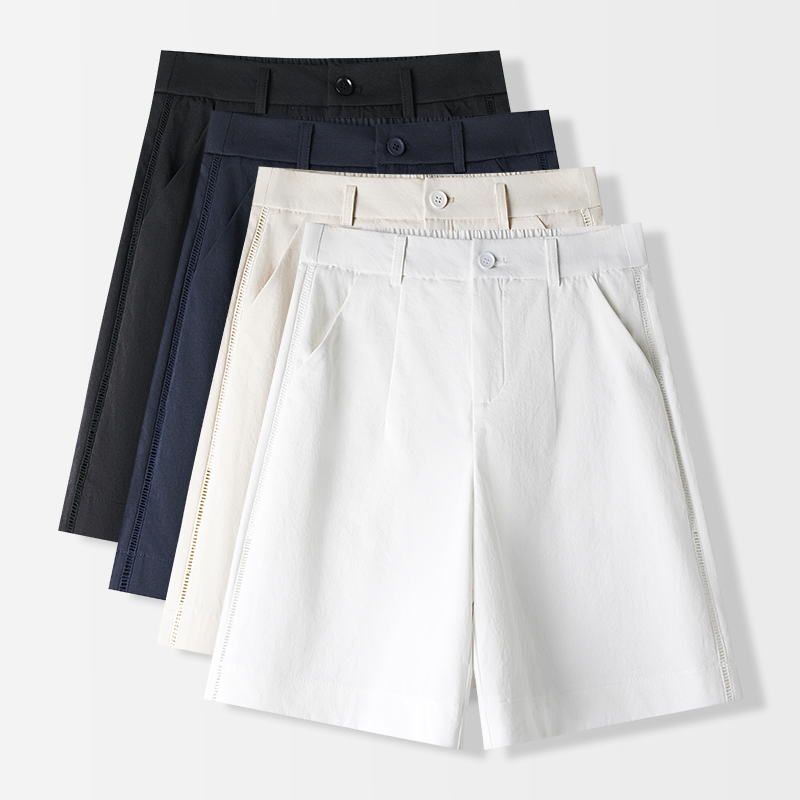 2025夏季新款宽松棉麻五分裤女薄款短裤显瘦休闲裤百搭阔腿中裤子