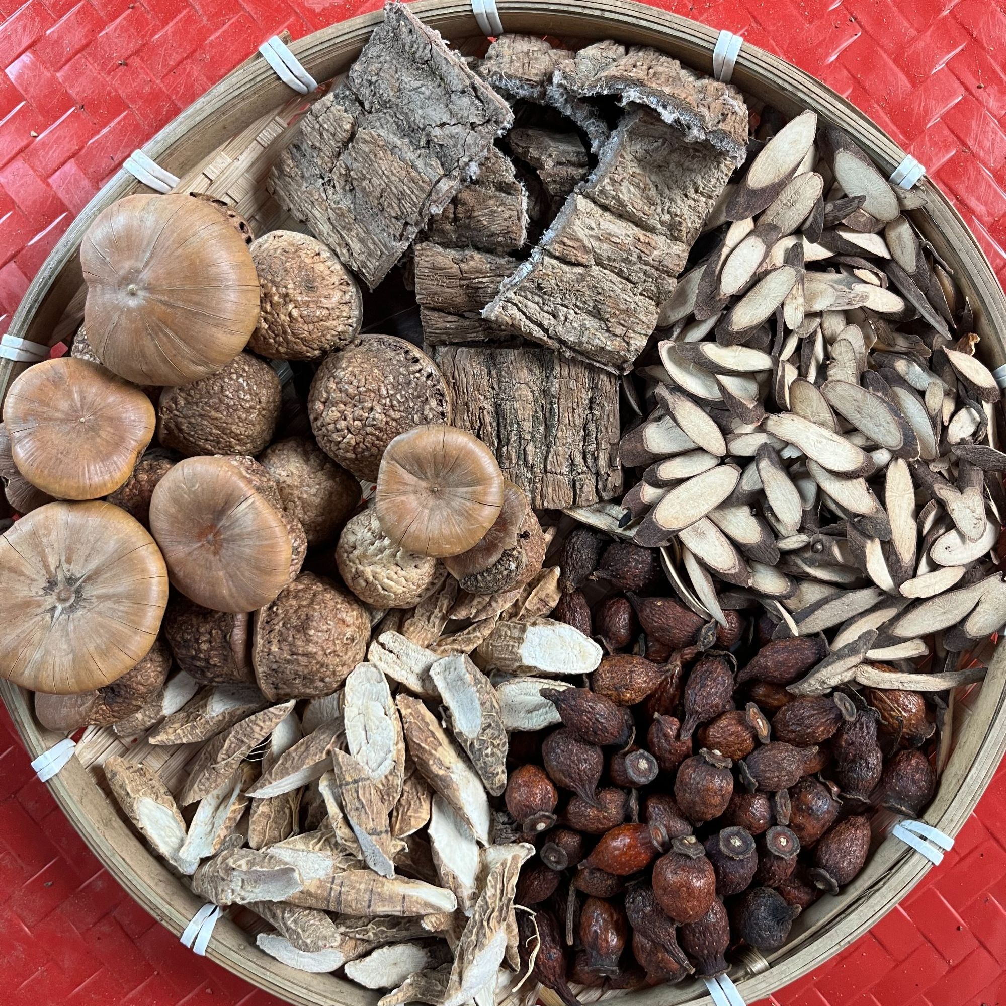 英雄五件套 牛大力千斤拔金樱子石头果可泡酒料还可加  杜仲