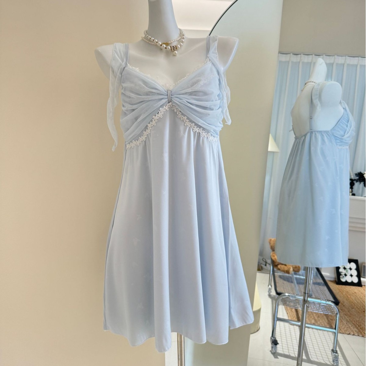 冰丝夏天新款睡裙女性感纯欲甜美公主风薄款吊带睡衣夏季家居服