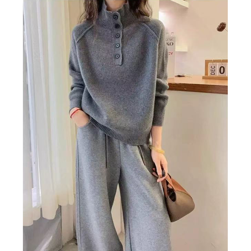 羊毛衫女洋气时尚网红上衣显瘦气质打底衫休闲宽松针织衫百搭毛衣