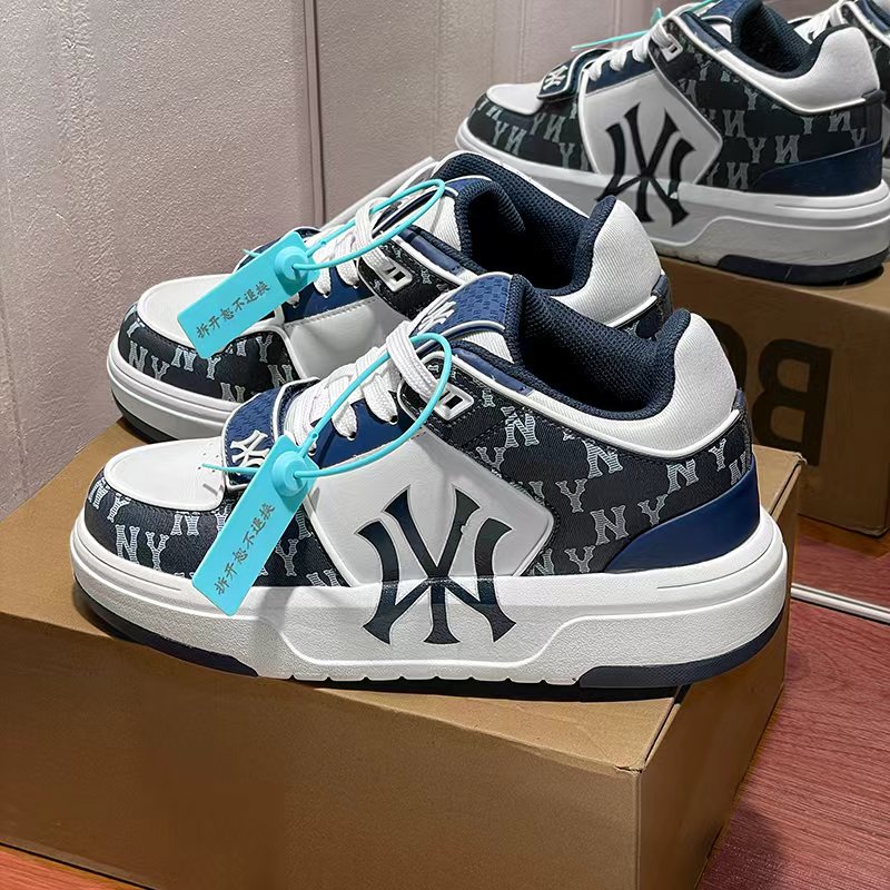 纽约洋基队学长鞋男鞋冬季2025新款运动学生板鞋女鞋厚底增高透气