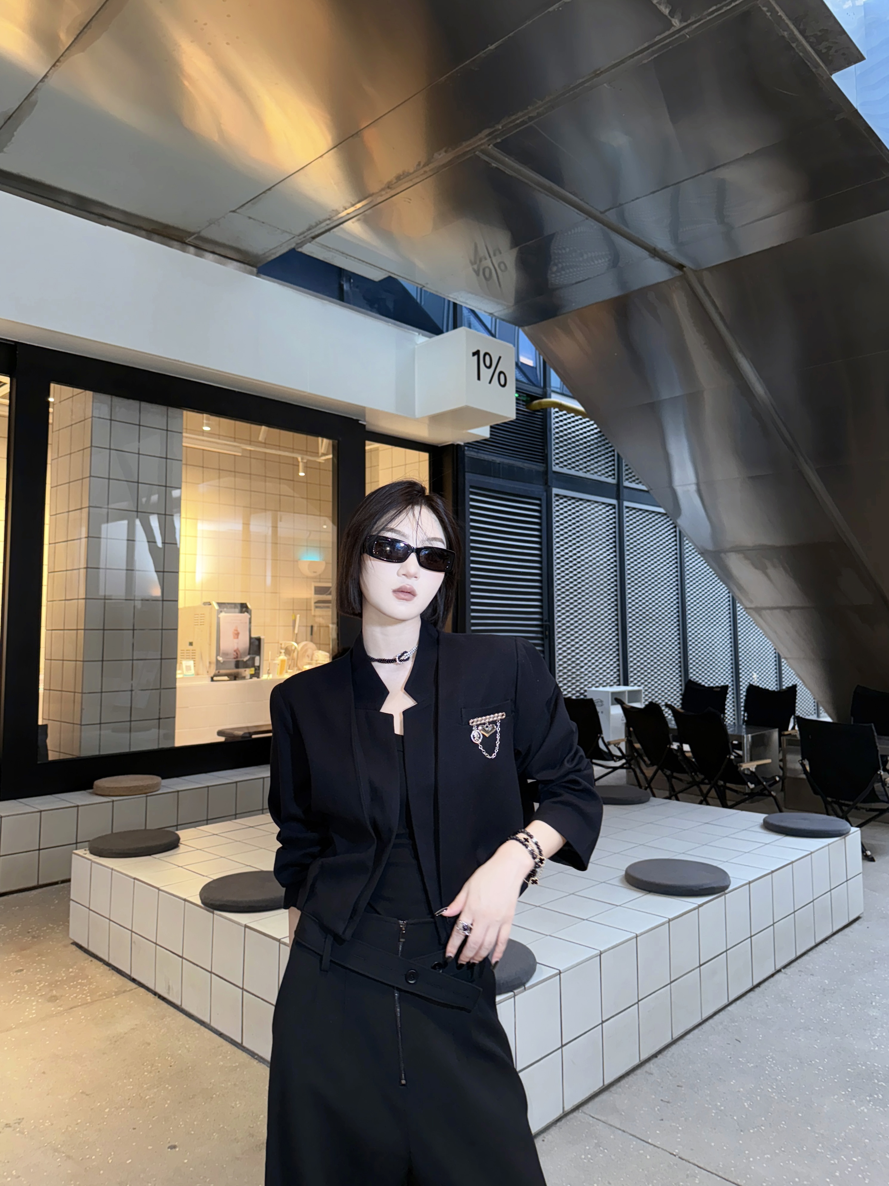 邓蕾婷【品味在线】秋季新款小众设计高级感气质时尚洋气西装上衣
