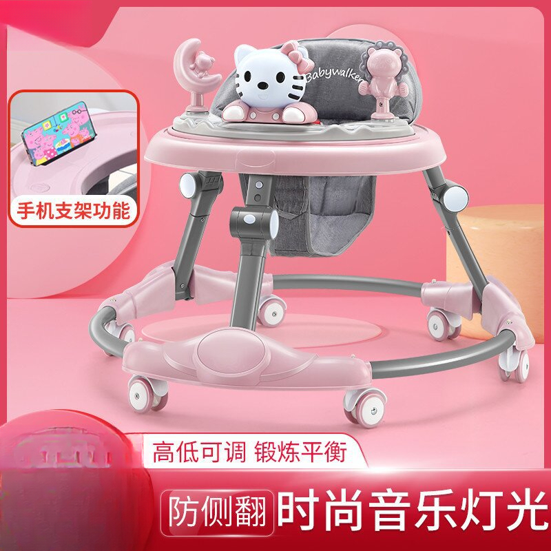 学步车婴幼儿助步车3-6-18个月防摔防侧翻可折叠宝宝起步车