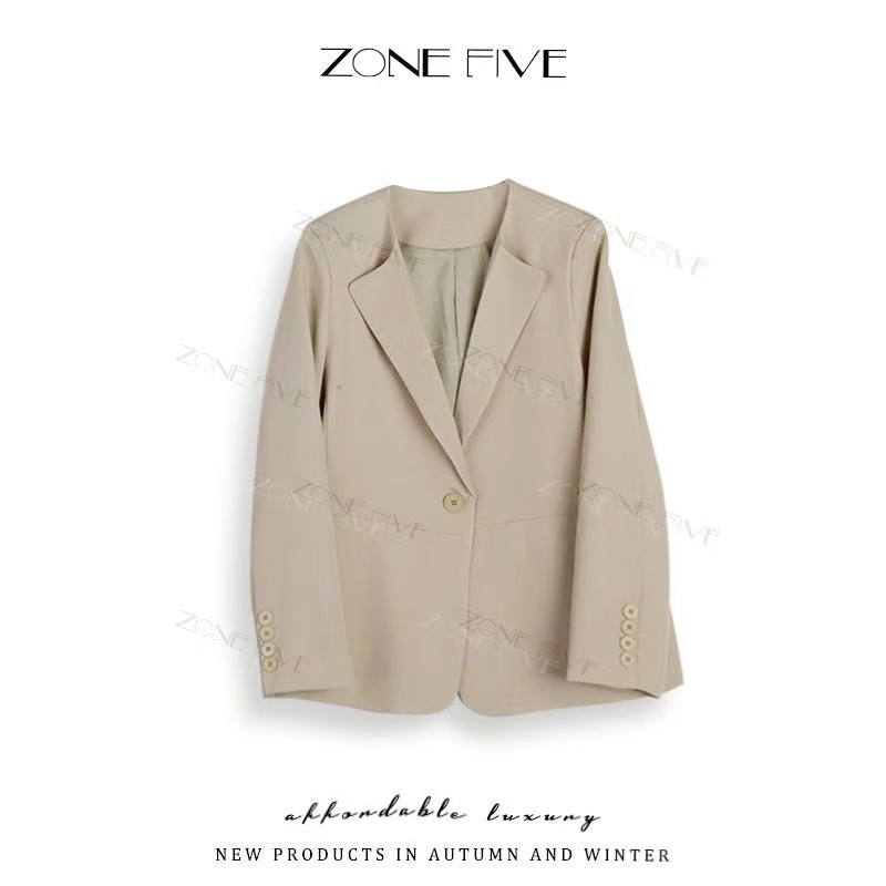 【zonefive】2025年新款早秋季西装外套女修身小西服