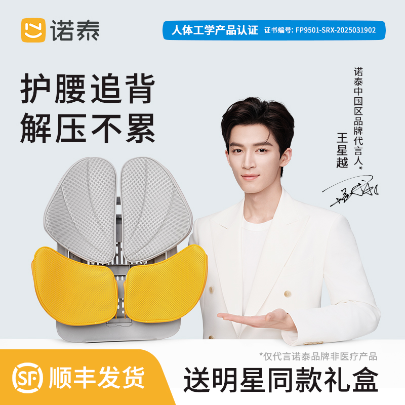 【双十一抢先购】诺泰腰靠垫人体工学追腰追背办公室护腰坐姿椅礼物