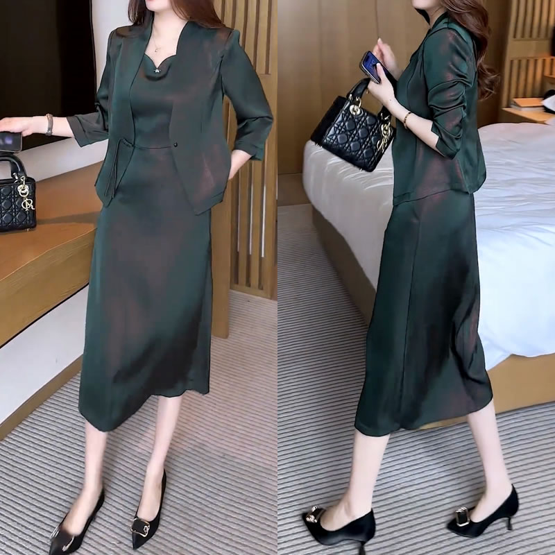 （有运费险）时尚高级感气质两件套女装夏装套装2025新款爆款显瘦