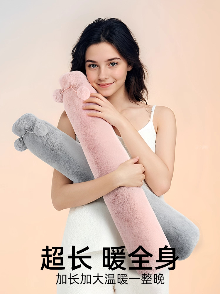 长条热水袋注水暖水袋加长热敷专用暖被窝加大加厚灌水超大号暖袋