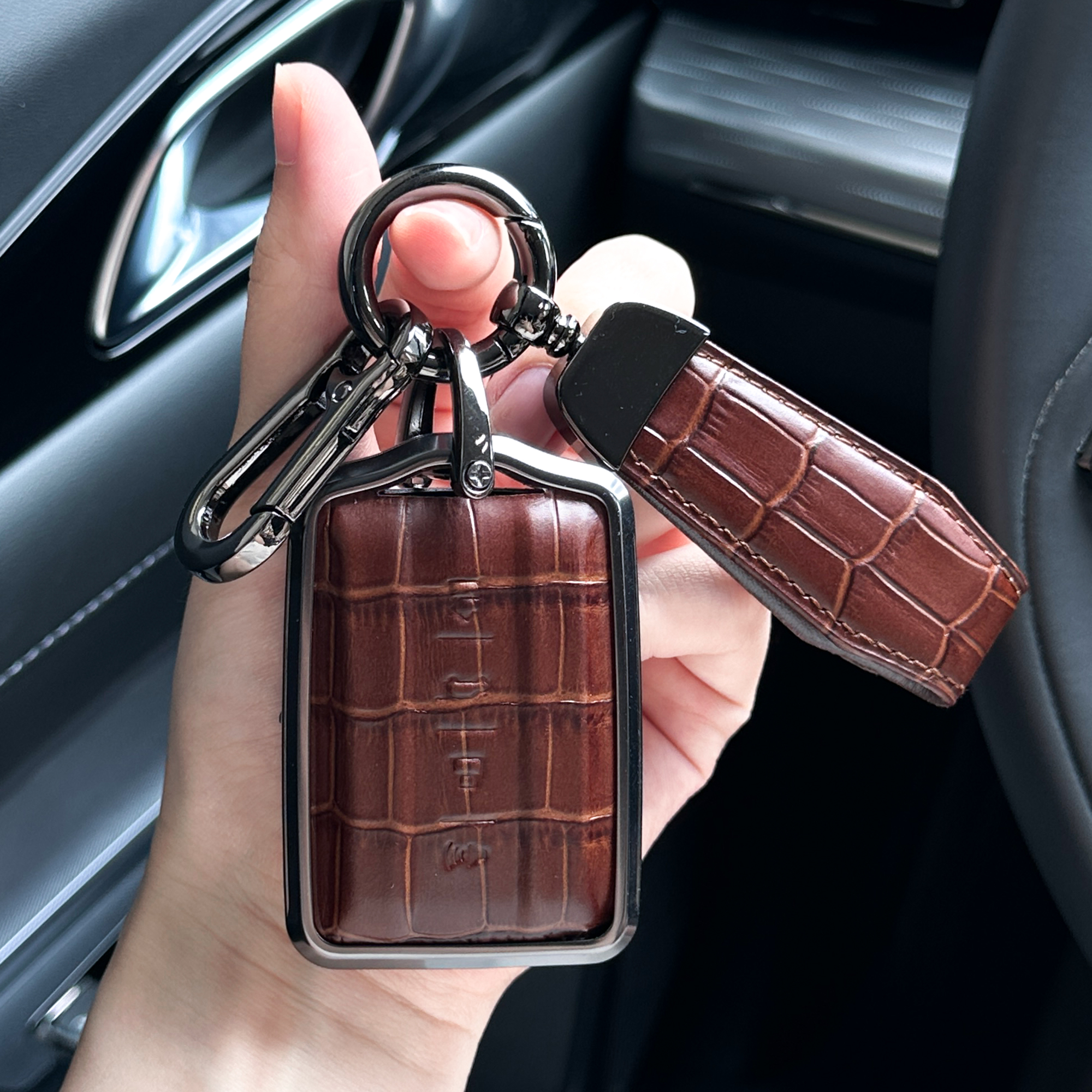 新款坦克300钥匙套500新能源真皮高档700Hi4金属男士400车壳包扣