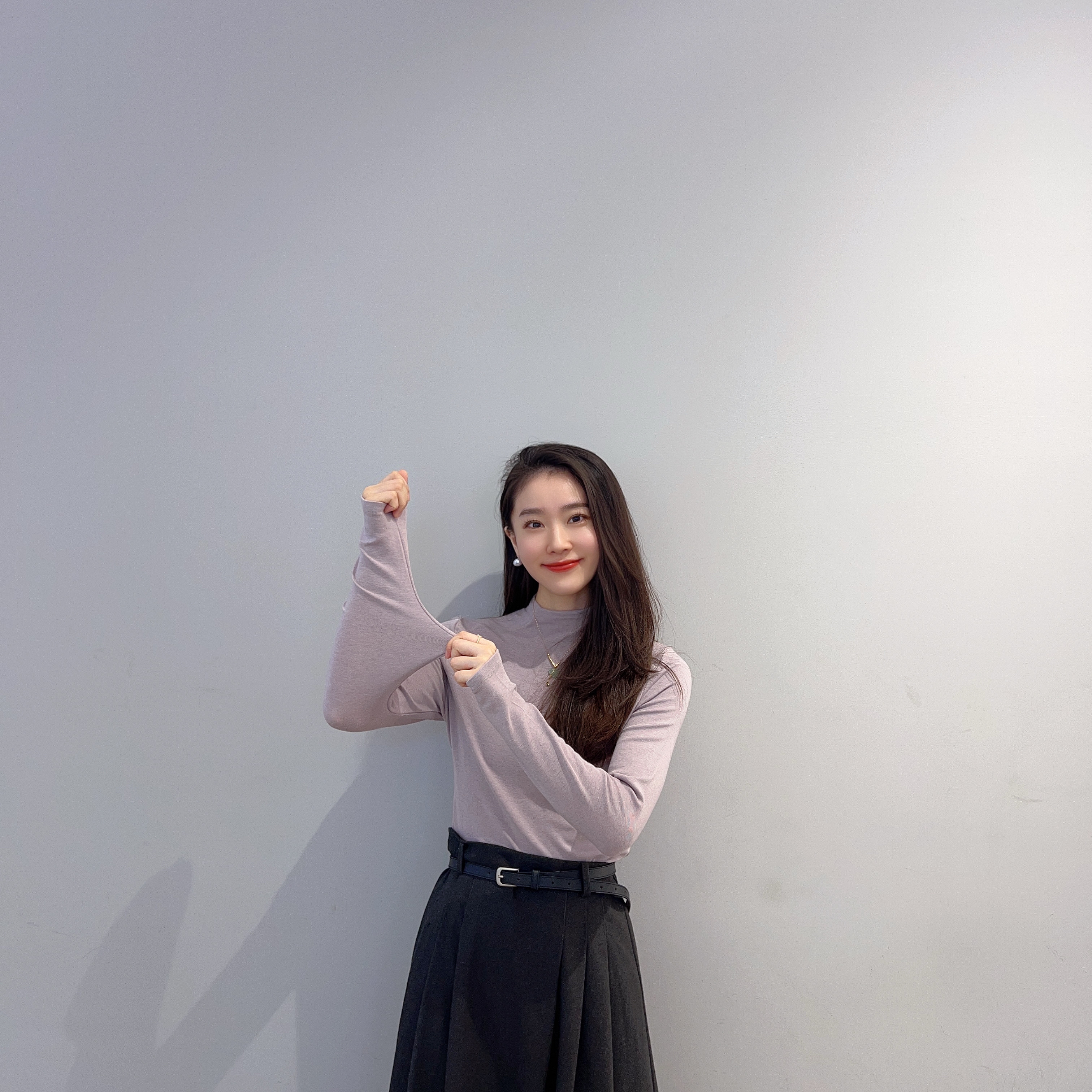 半高领长袖打底衫冬装新款女装单穿打底百搭内搭休闲气质上衣5D27