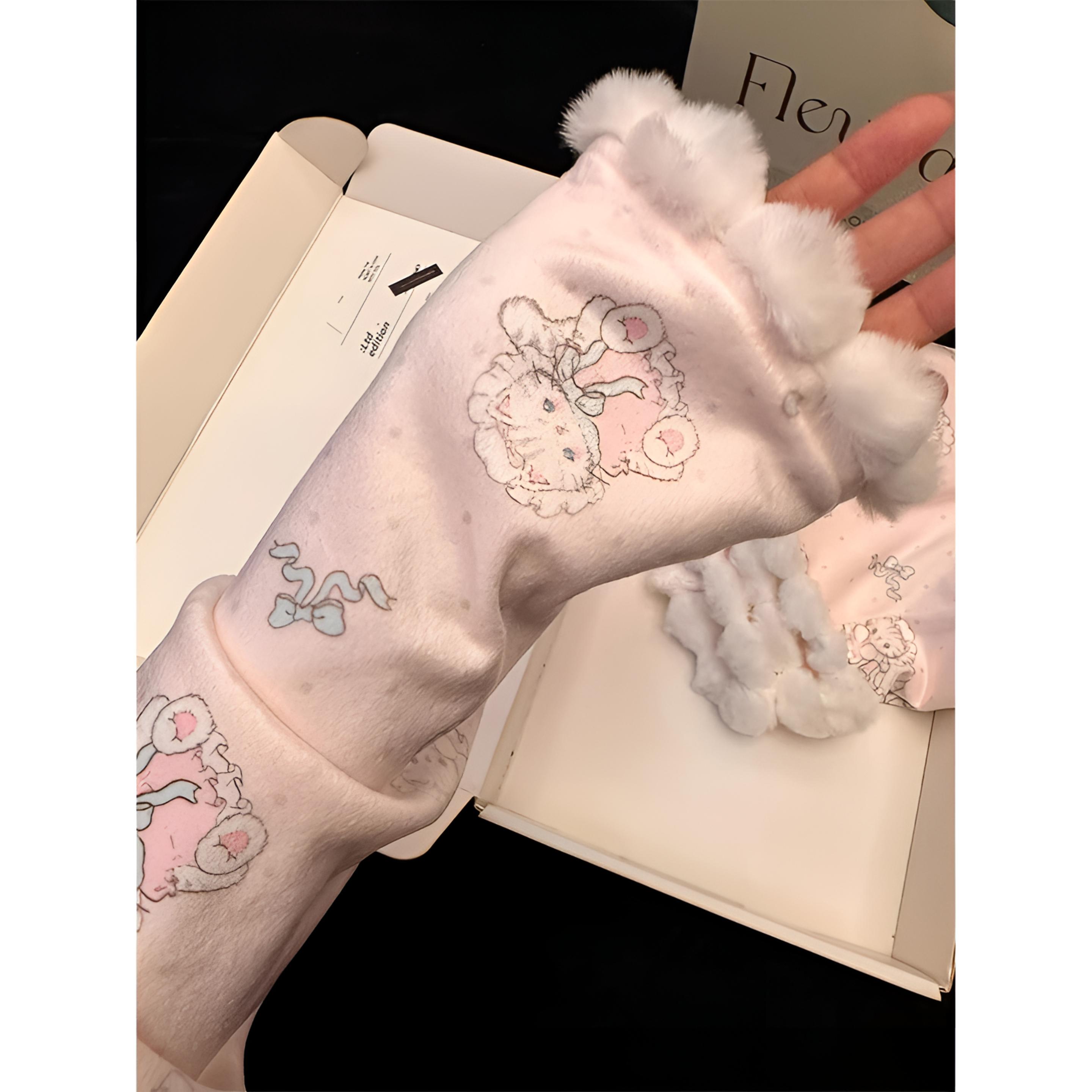 【雪芙小猫】海岛绒睡衣女秋冬款2025新款加绒保暖卡通高级感家居服