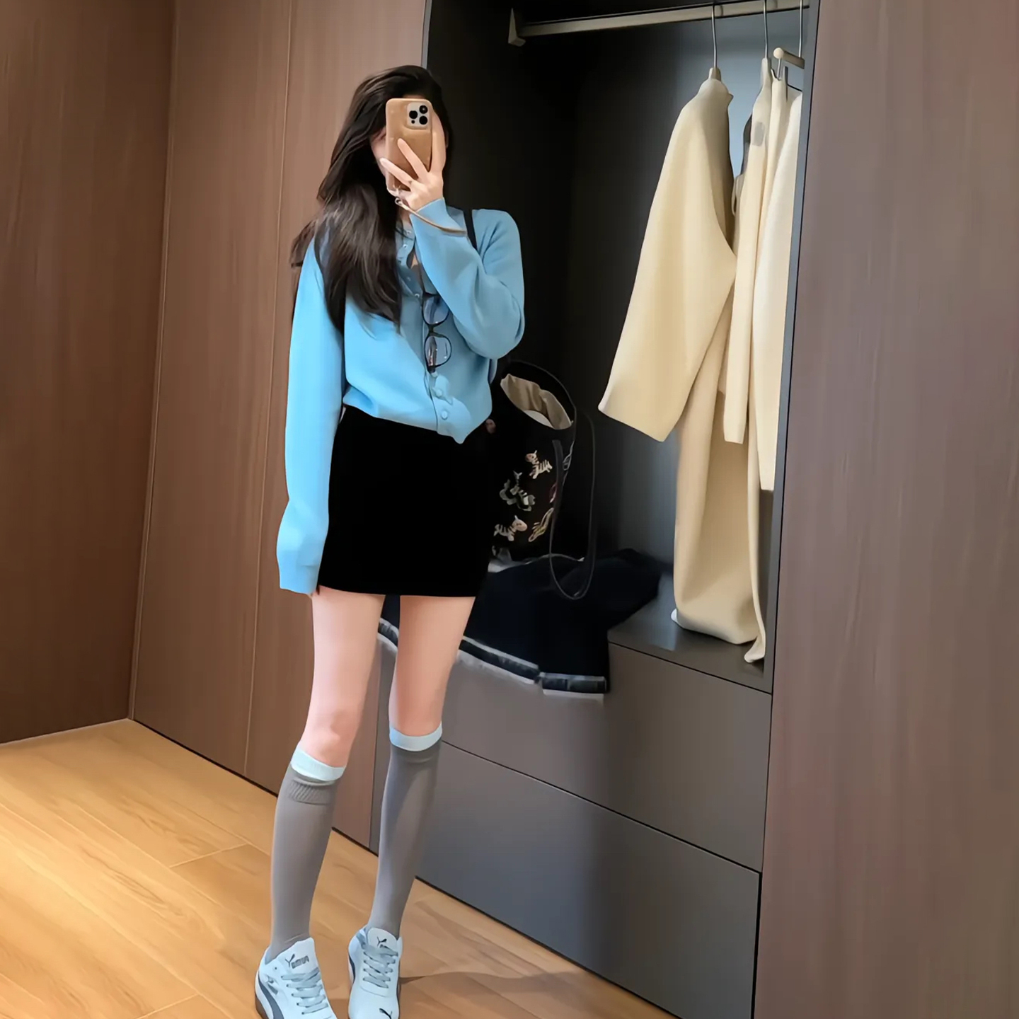 小个子韩系气质穿搭一整套网红款时尚套装2026春秋新款小香风女装