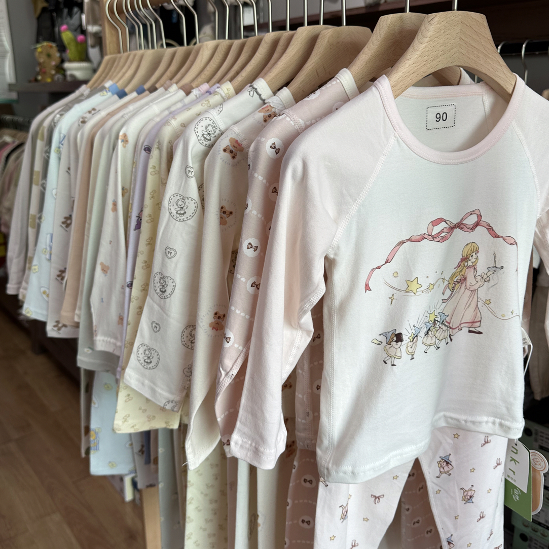 【2套起，1套不发】排湿吸汗卡通风家居服套装秋冬童装欧若精灵风