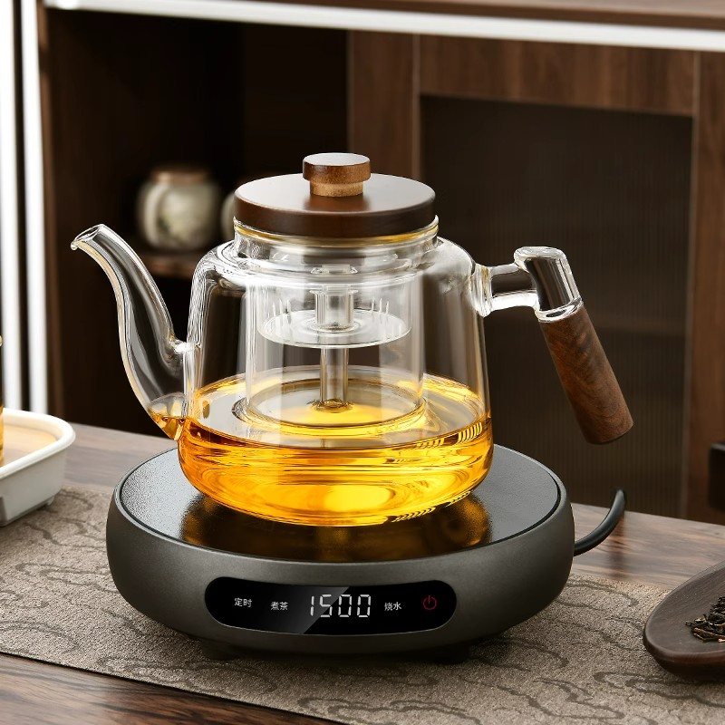 玻璃煮茶壶电热煮茶一体家用电热炉烧水泡茶养生壶电陶炉煮茶器具