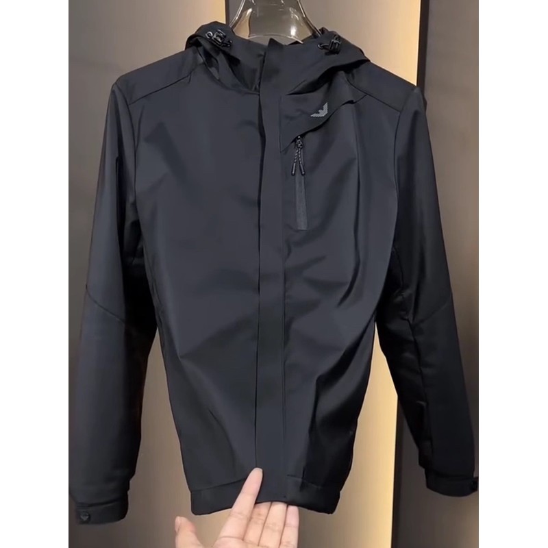 春夏新款软壳夹克高级感外套时尚百搭帅气潮流简欧欧货男士冲锋衣