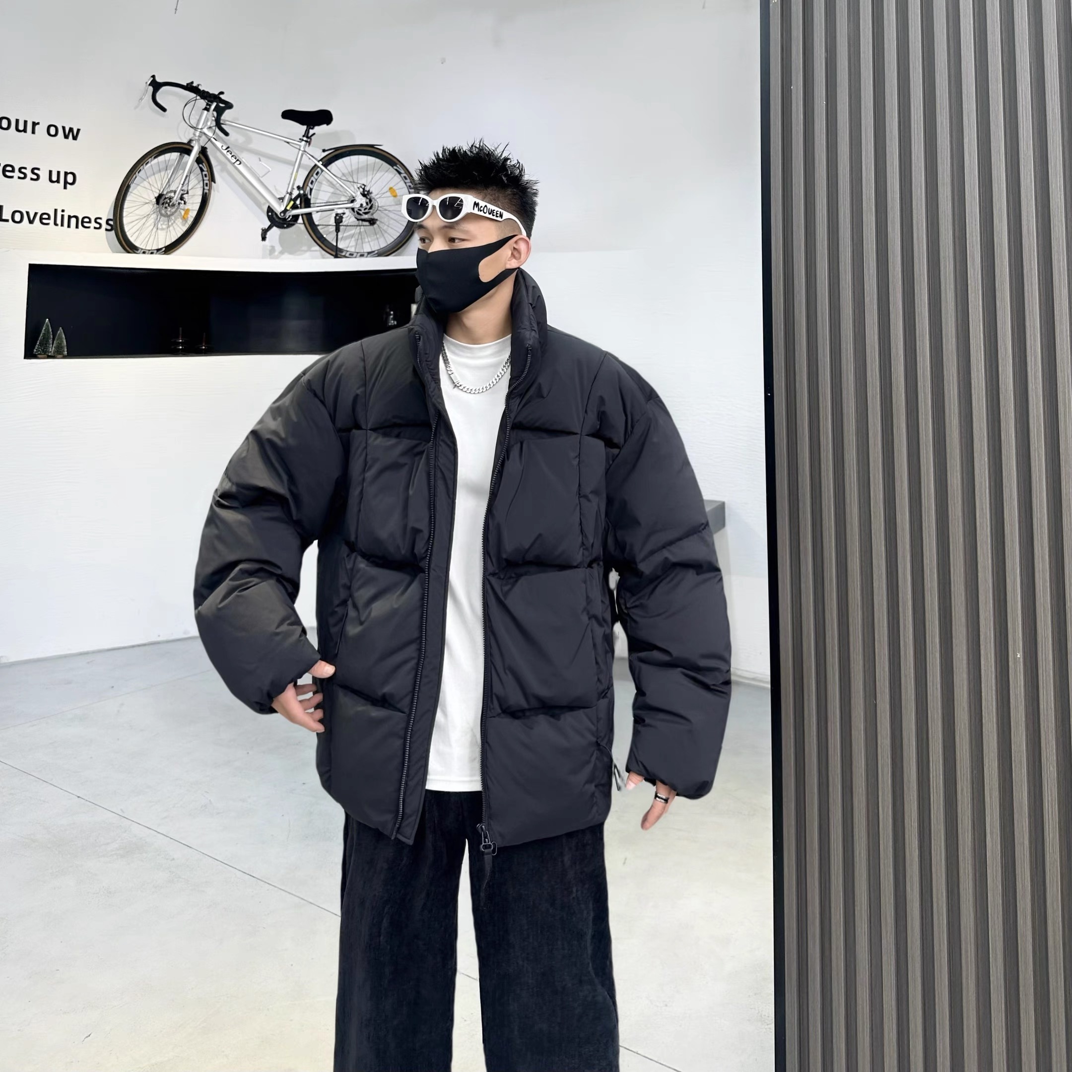 【厚的离谱】男士黑武士极寒羽绒 大方块高奢冬季防寒服