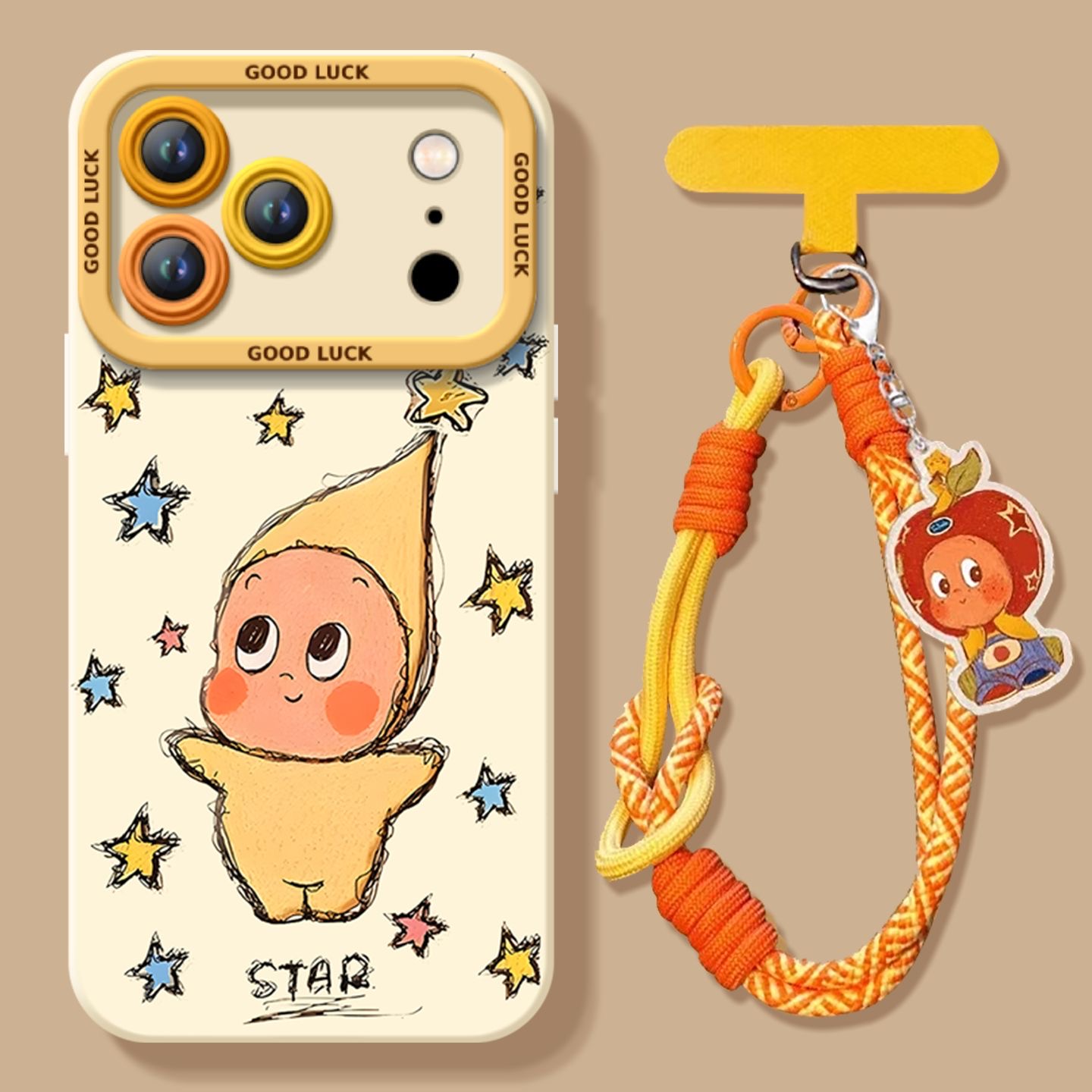 卡通可爱星星人适用iPhone17Promax手机壳苹果16创意15新款14软胶