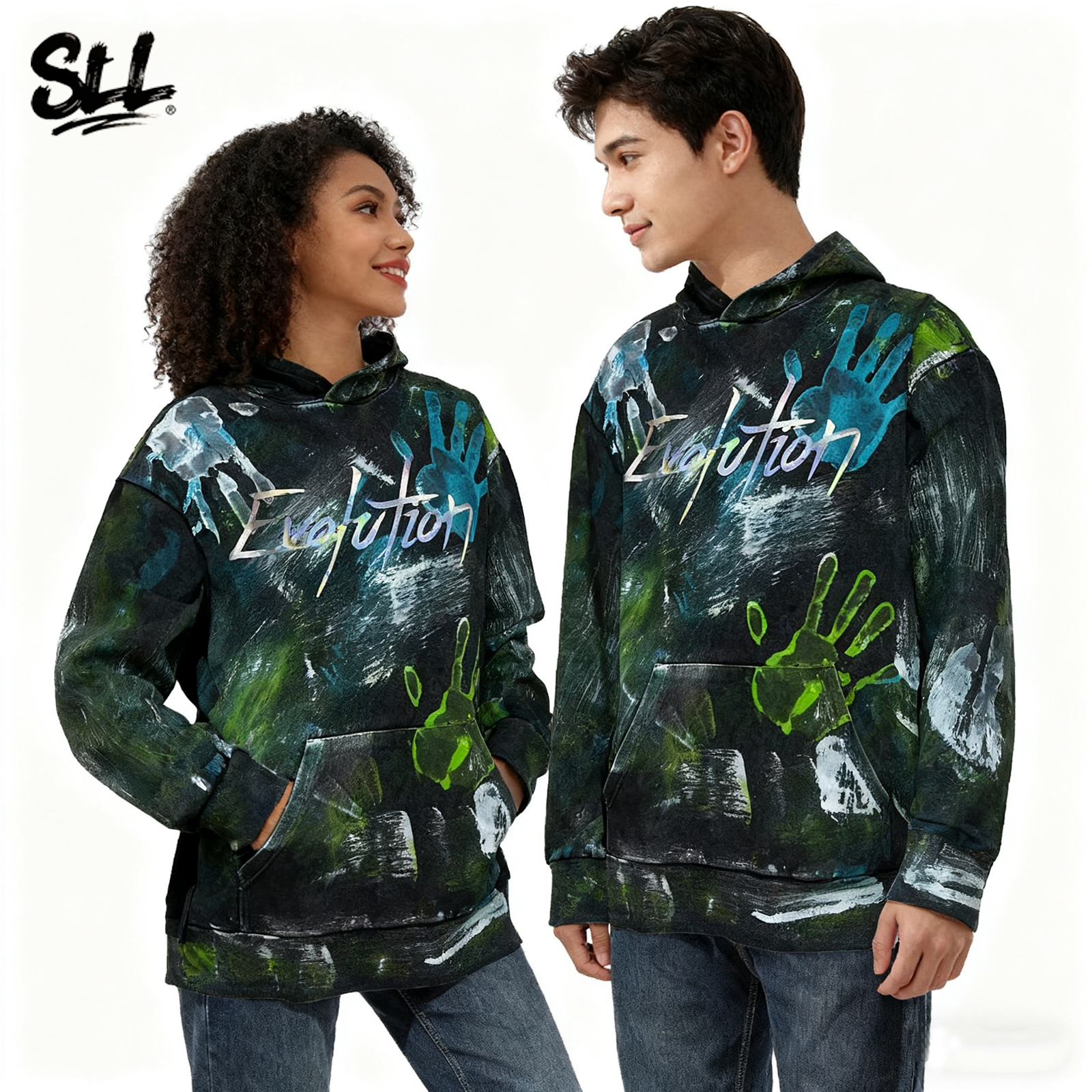 重磅潮牌洗水做旧连帽休闲卫衣长袖男女上衣秋冬套头衫常规秋衣男