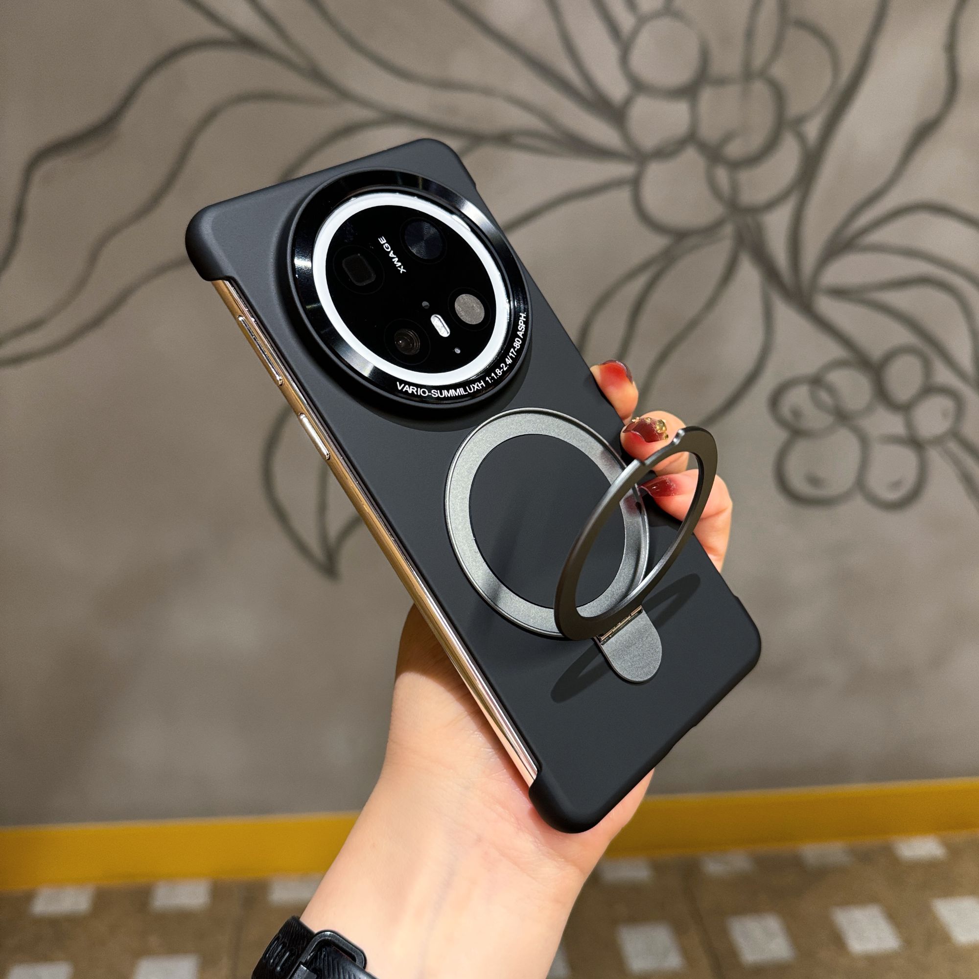 无边框轻薄硬适用华为mate80pro机壳磁吸支架mate70pro+大孔