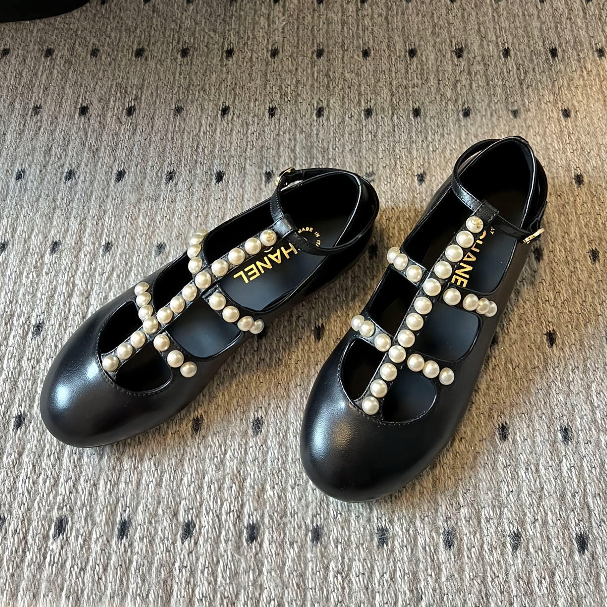 未使用 Chanel/香奈儿 24A·珍珠玛丽单鞋 37码 公价1.3w c0936