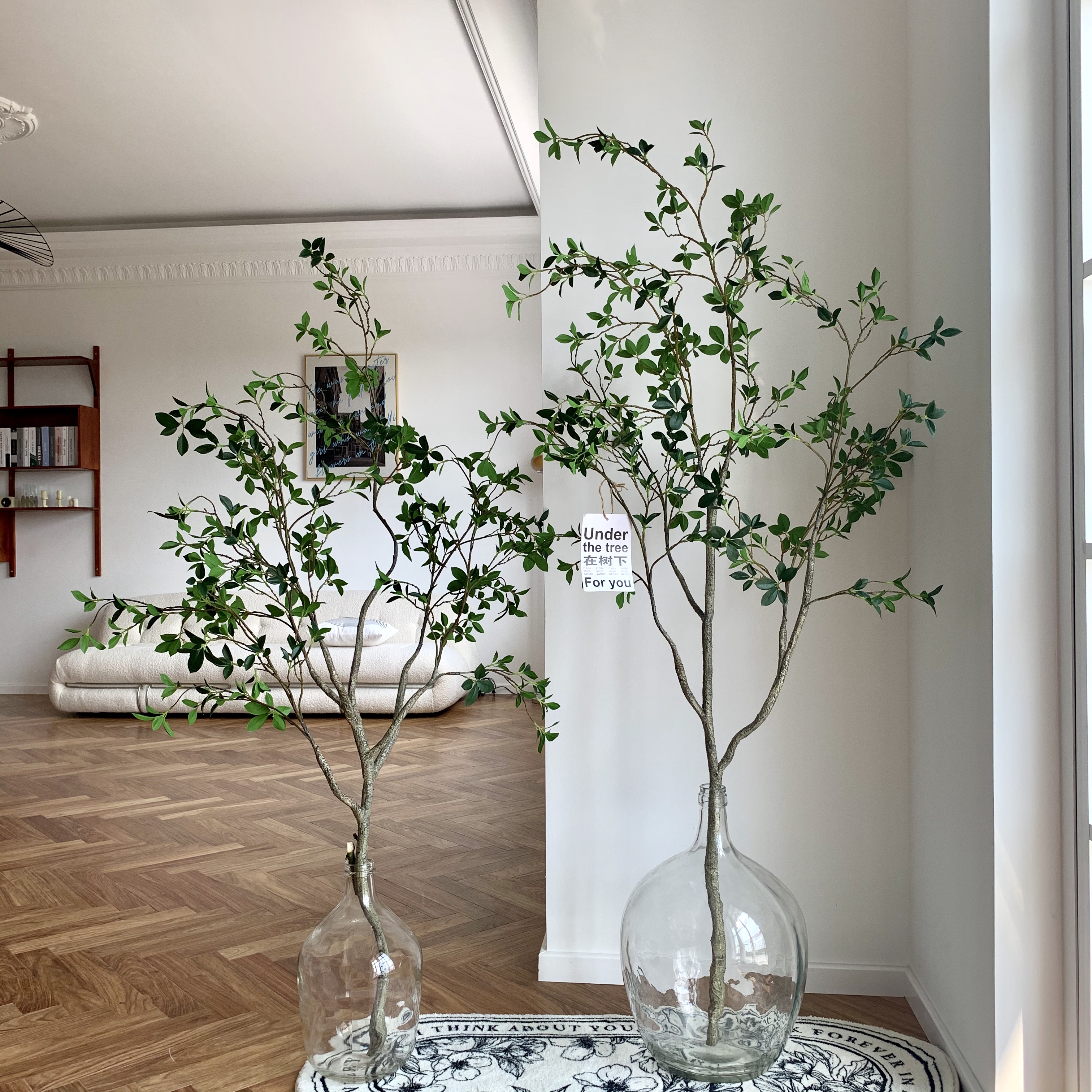 楼夏家仿真绿植假植物橡皮树客厅装饰室内大型仿真盆栽落地摆件