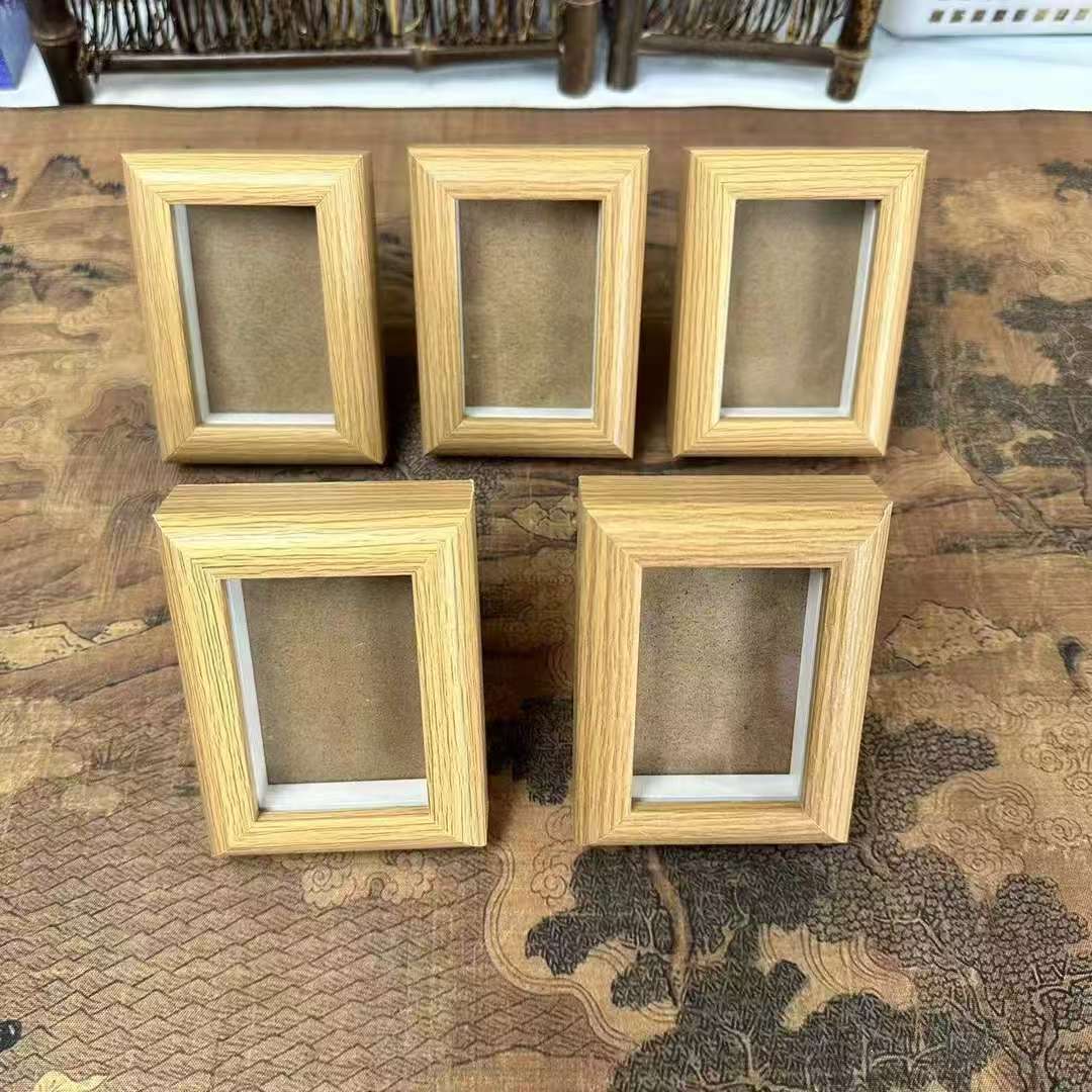 【书心工厂】画框清仓【原木色】宋锦书法摆台【1卡框】5个