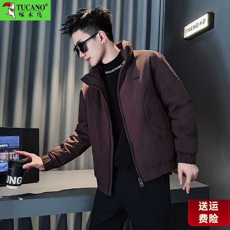 男士棉服冬装2025新款高级感男装立领棉衣男生冬季外套保暖棉袄子