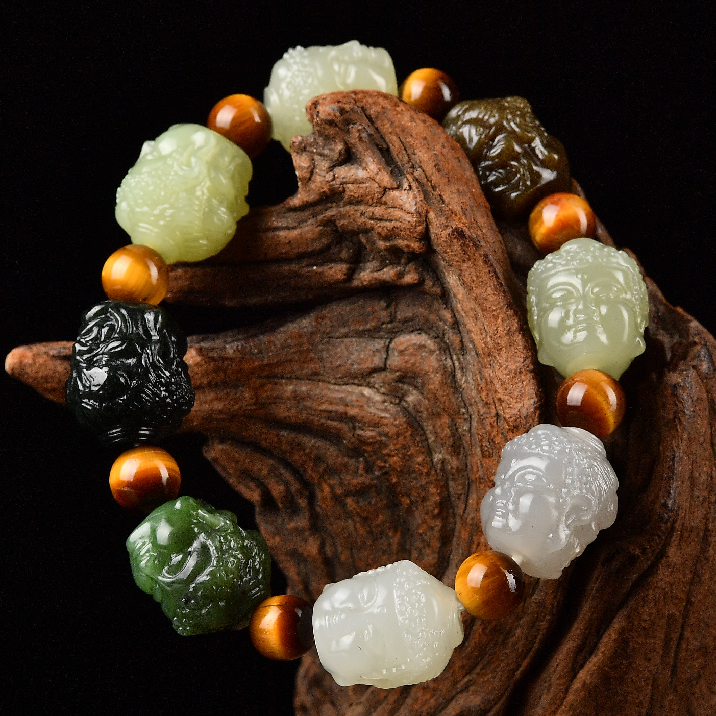 天然和田玉多宝一念之间手链手串