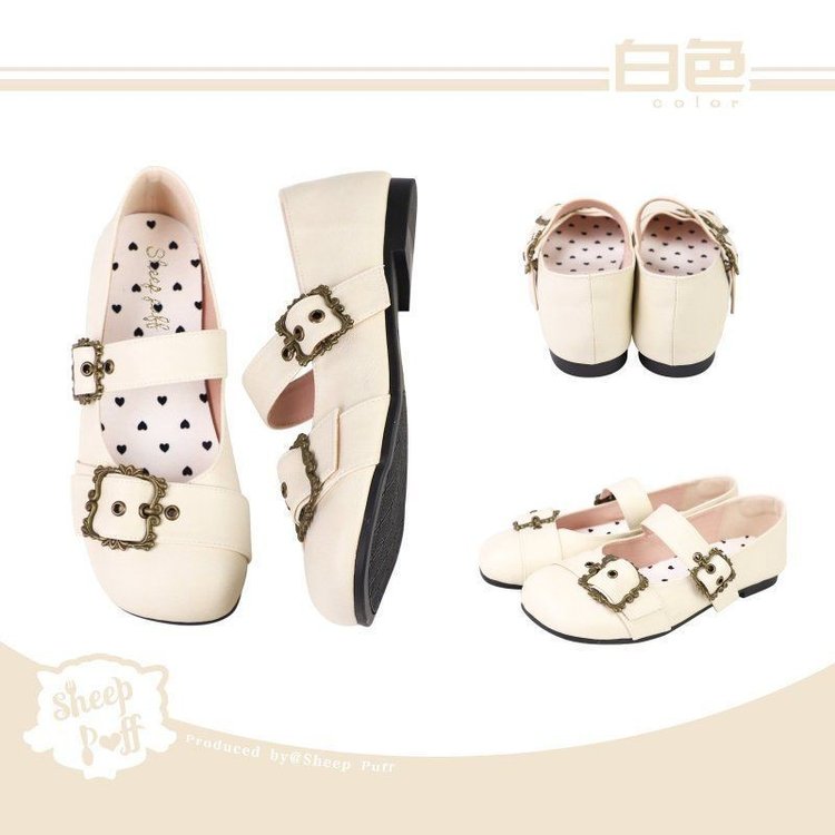 2025早秋新款单鞋奶乖日系小皮鞋女画框扣复古玛丽珍鞋lo洛丽塔鞋