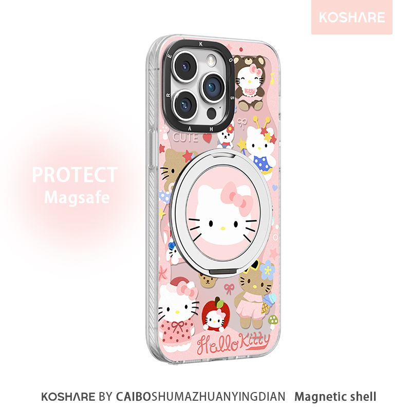 满屏kt猫适用苹果15华为vivo/oppo小米iPhone16元气IMD支点手机壳