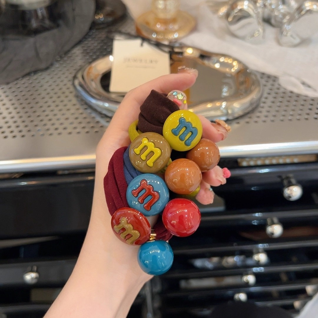 韩国东大门同款彩色糖果发绳女扎头发皮筋头绳发饰头饰发圈发饰