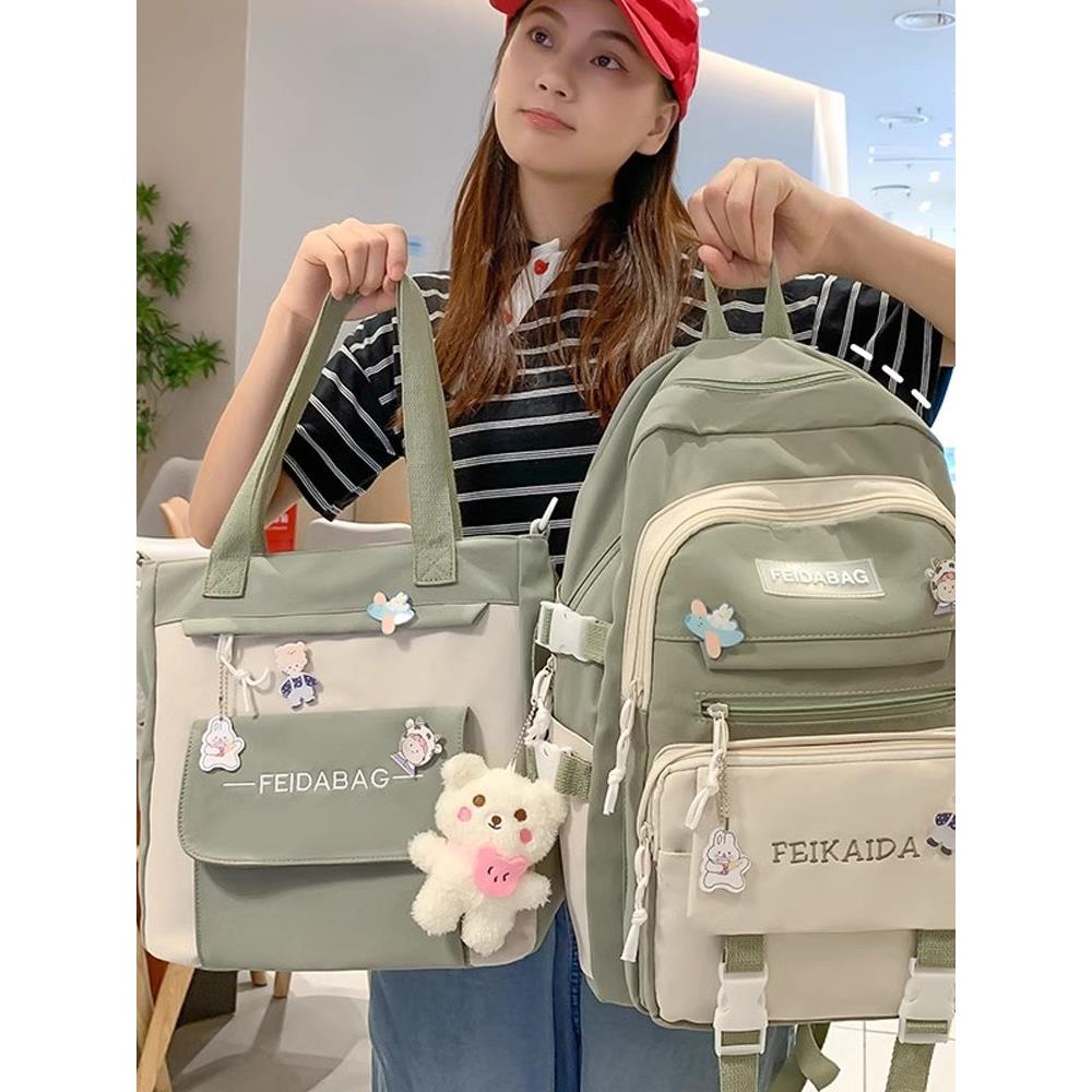 德国小清新书包女初中生高颜值可爱小学生双肩包大容量轻便背包
