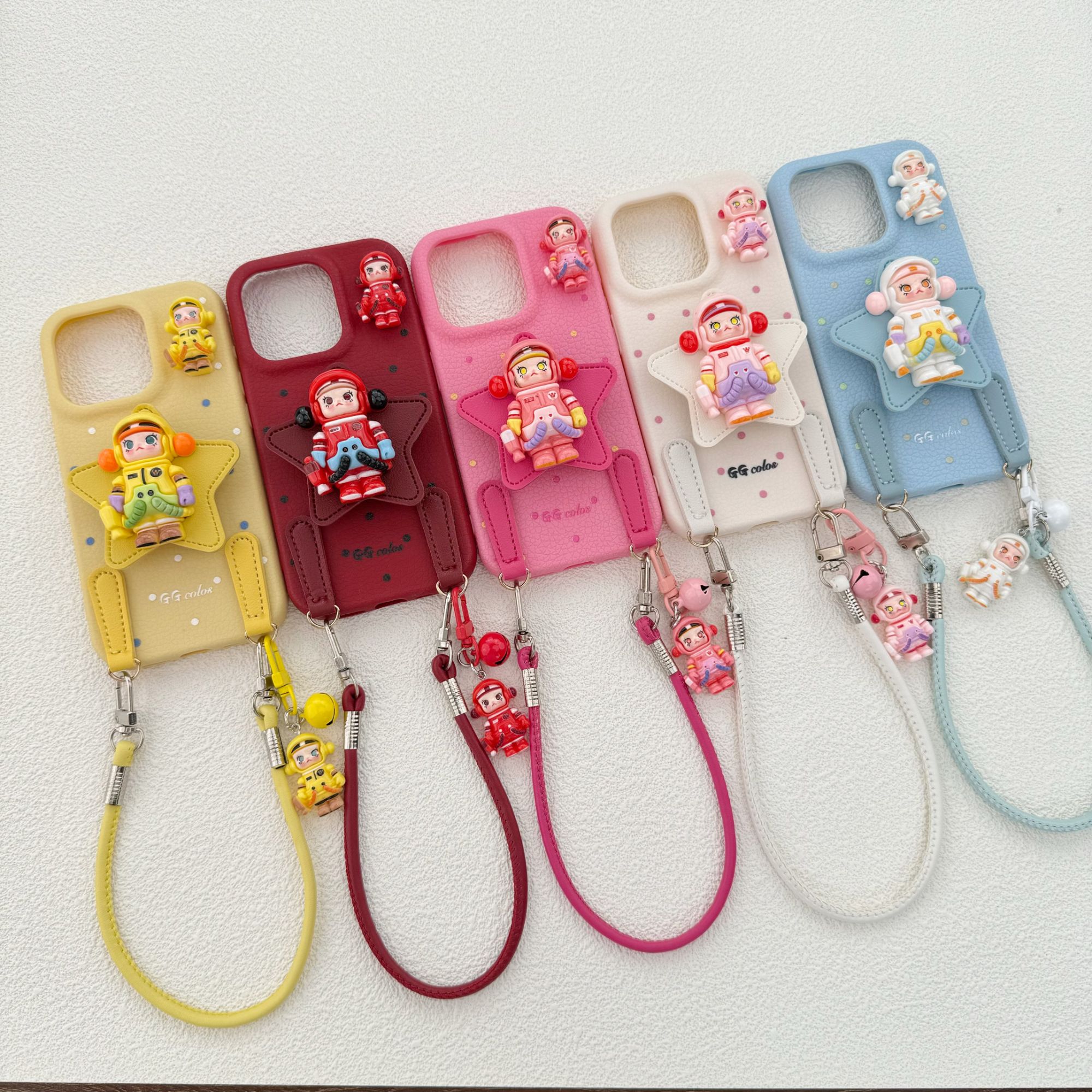 立体卡通挂件公仔适用苹果16promax手机壳华为荣耀OPPOVIVO小米