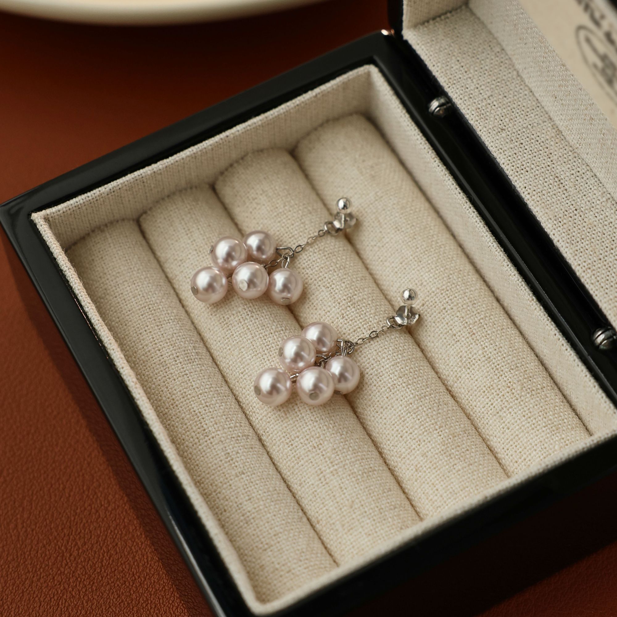 阿卡妍 925银耳饰 曼塔紫珠小葡萄耳钉气质灵动小巧百搭清新耳饰