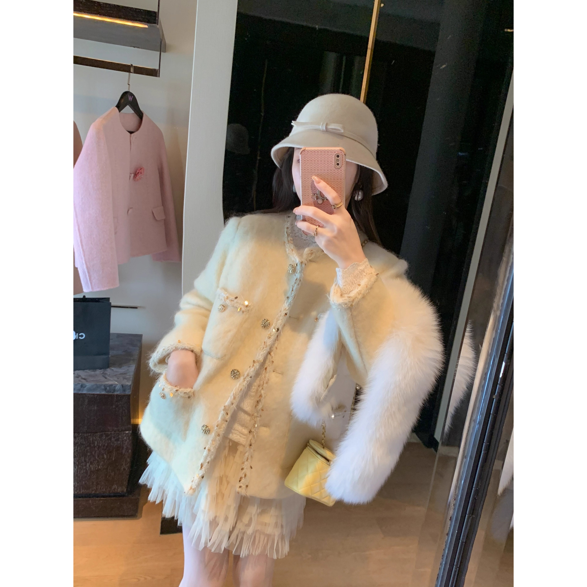 鱼兔子的兔子小香风气质网红时尚轻奢秋冬女士 羽绒服 女款2025年