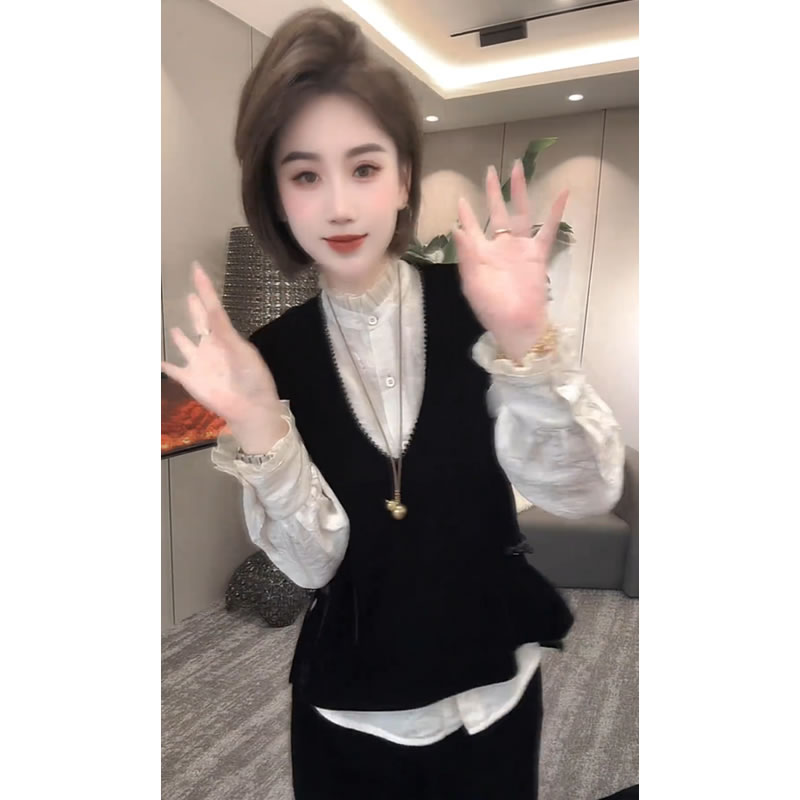 【好面料！】 气质新中式丝绒马甲女2025秋季新款显瘦百搭设计感上衣