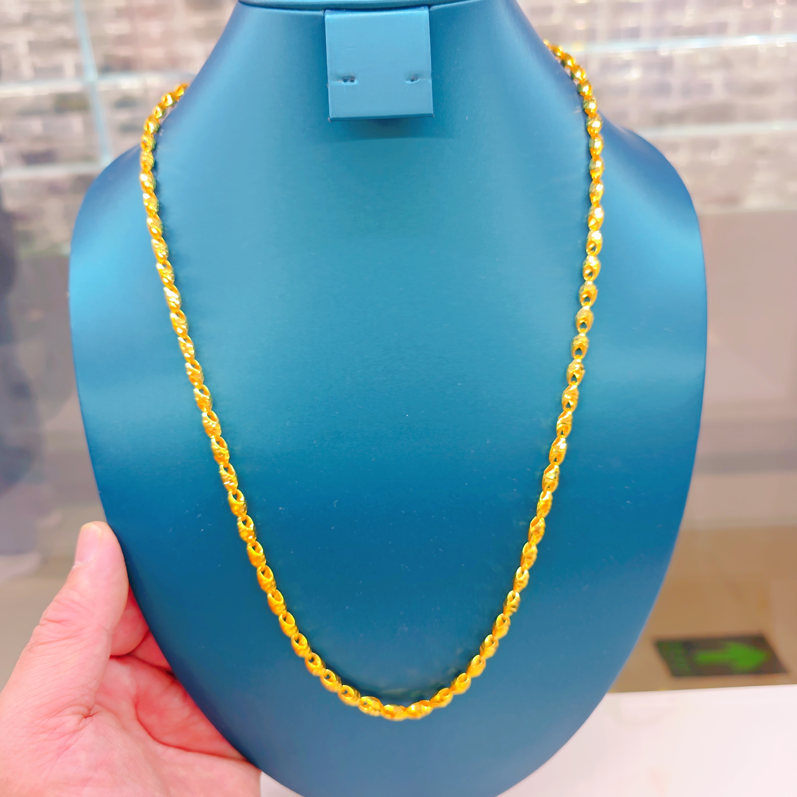 铜合金项链 饰品女51cm(含)-80cm(含)中国风项链加长珠宝链子素款