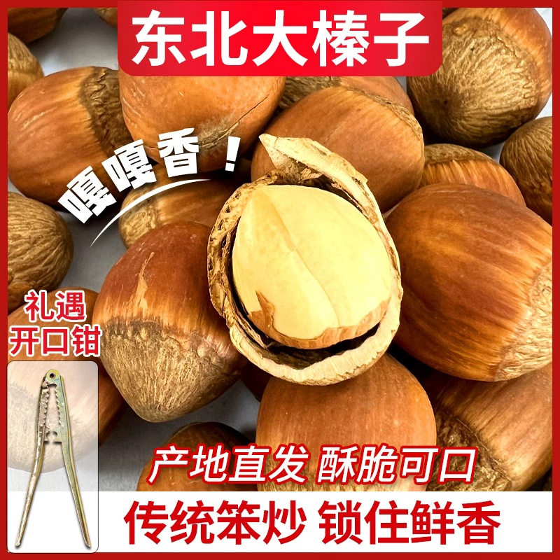 【北域珍奇】东北大榛子新货原味不开口500g*2袋500g*3袋 500g*4袋