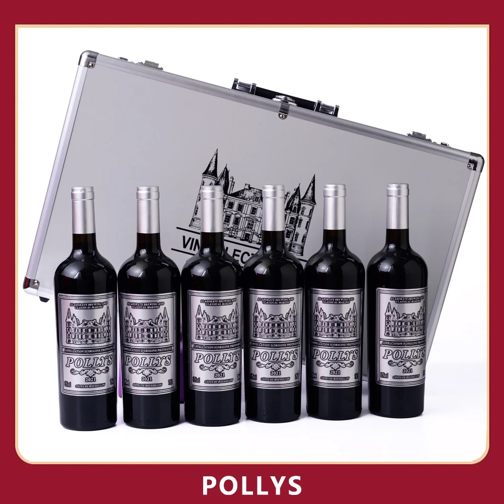 法国波利斯城堡 限量版15度干红葡萄酒750ml*6支（带航空铝箱）FG