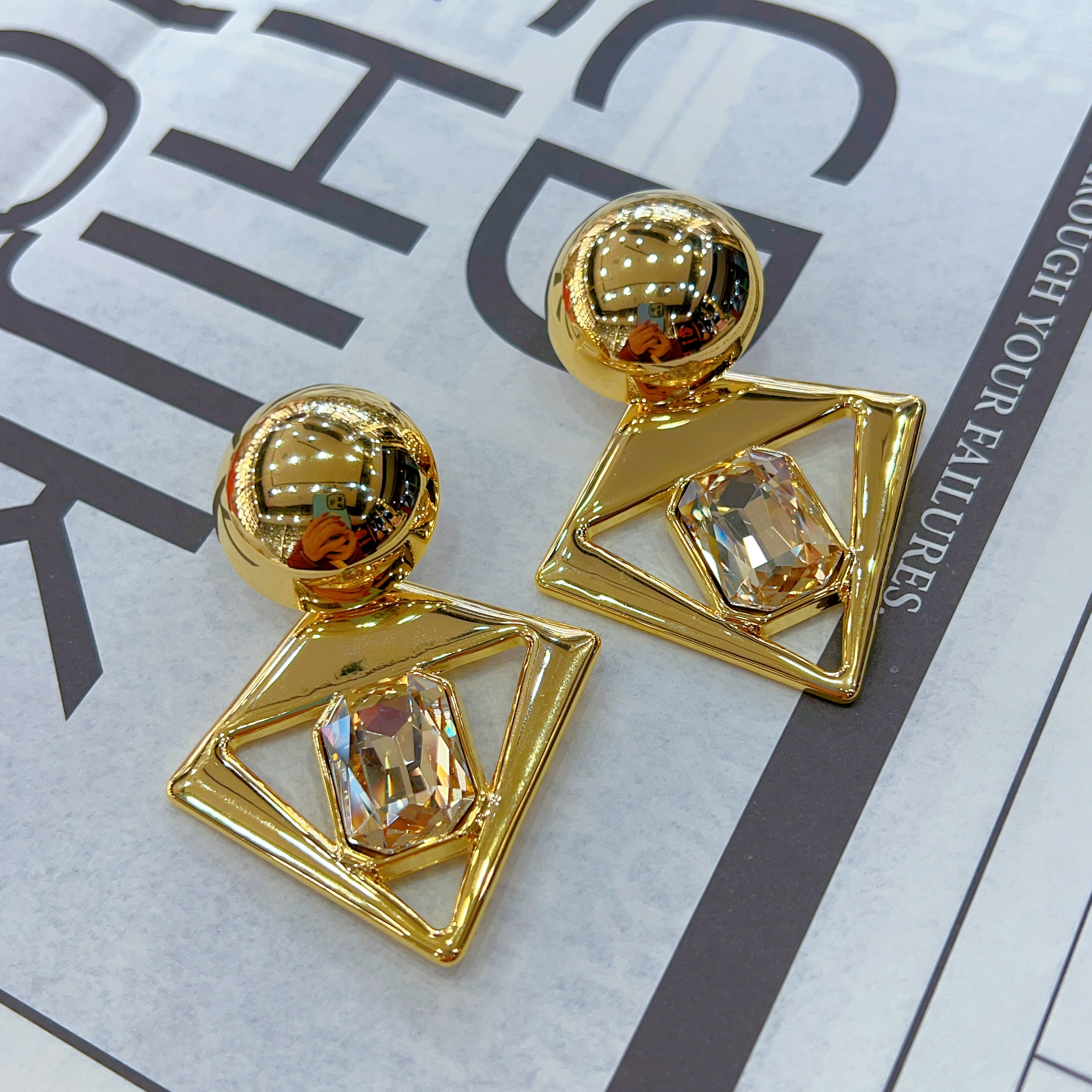 钛钢耳饰 伊帕尔阿依新款时尚百搭气质个性钛钢爆款钛钢耳环