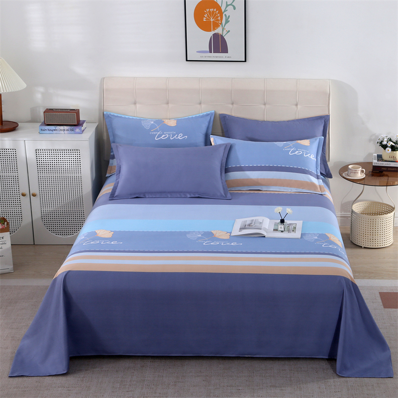 2025新加厚贴身床单斜纹磨毛炕单简约防滑被单裸睡大床学生宿舍用