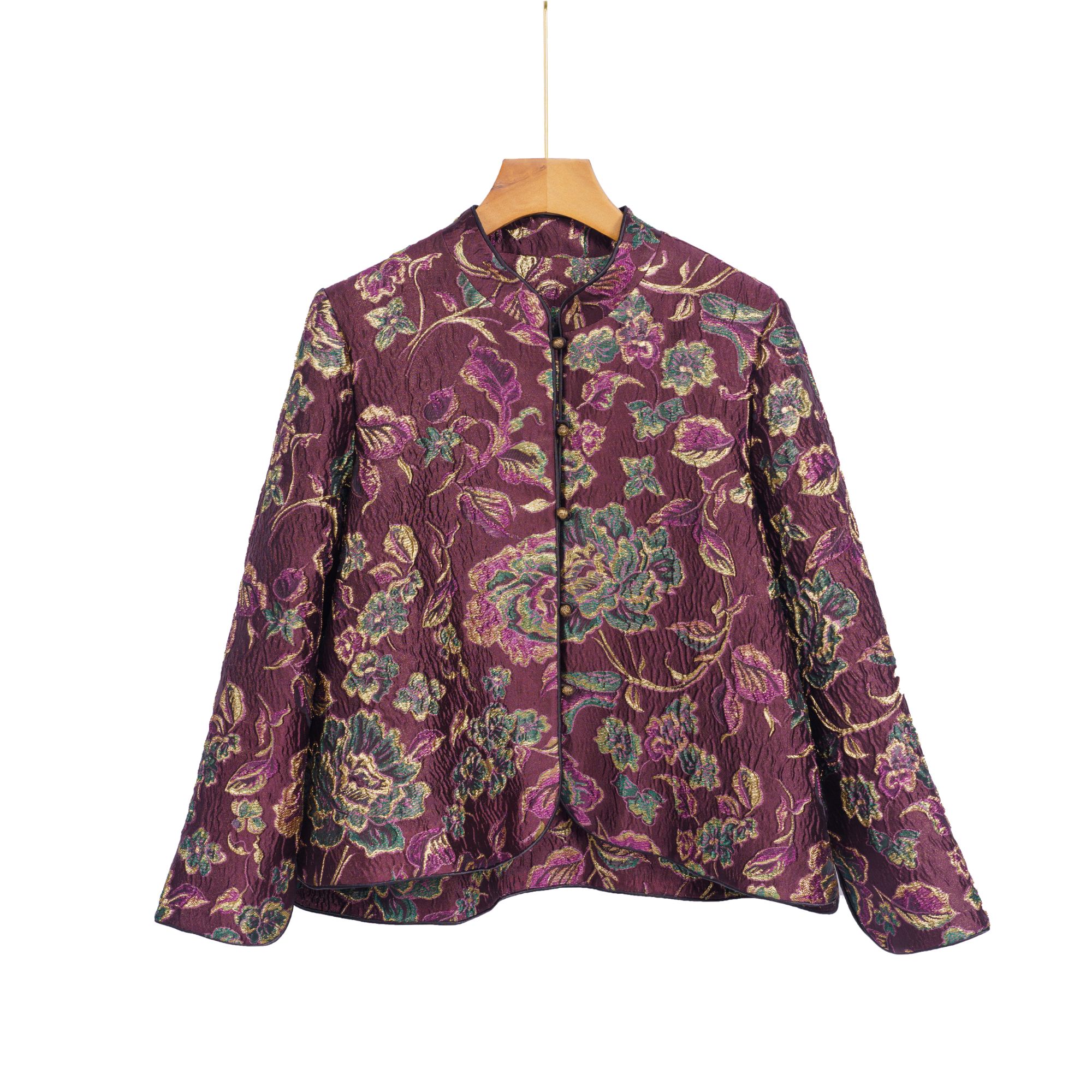 朱总原创设计3C190云裳花容提花上衣