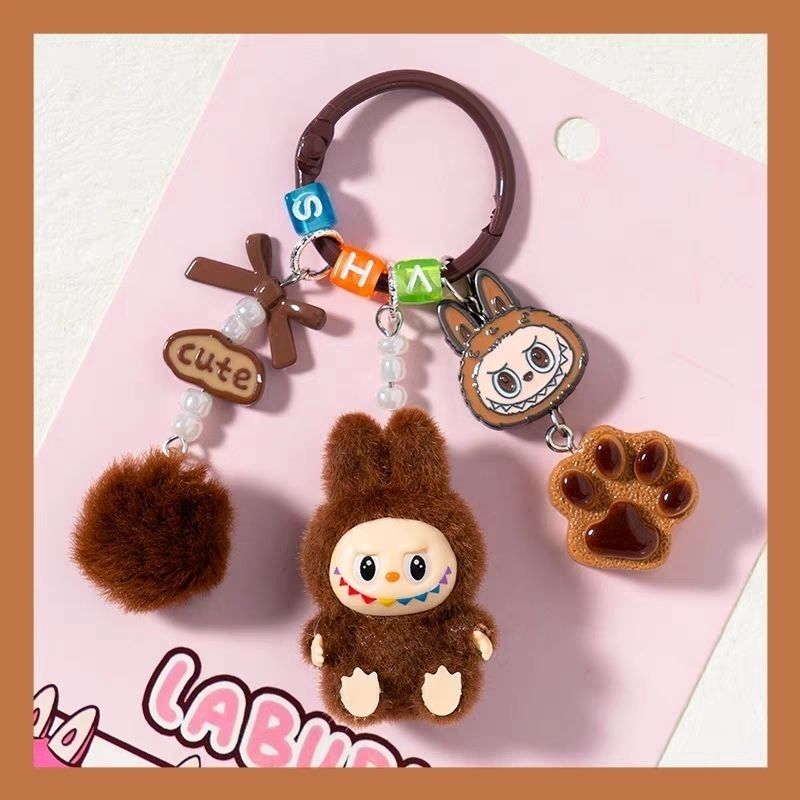 植绒小公仔拉布包挂钥匙扣手机链挂坠送女朋友闺蜜礼物车挂件